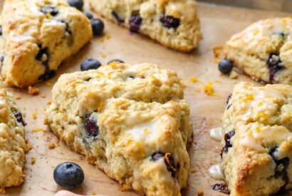 Thumbnail for Lemon Blueberry Cottage Cheese Scones