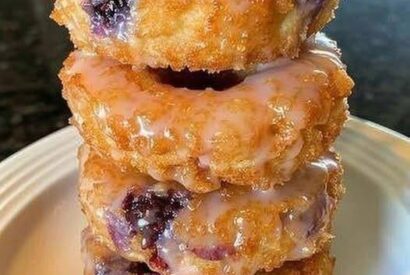 Thumbnail for Sourdough Blueberry Donuts